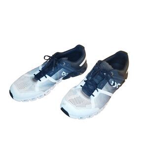 On Cloudflow 2.0 Men's Size 12 White Black Running Shoes Sneakers